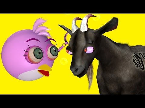 ANGRY BIRDS vs. GOAT SIMULATOR  ♫ 3D animated  Game mashup  ☺ FunVideoTV - Style ;-))