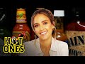 Jessica Alba Applies Lip Gloss While Eating Spicy Wings Hot Ones