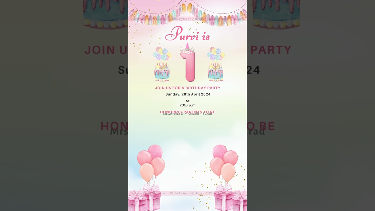 Festive Confetti Birthday Card