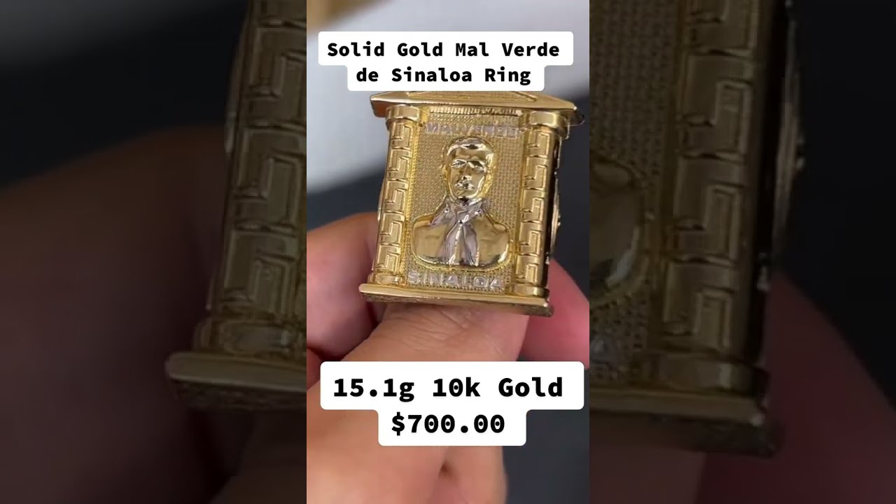 Solid Gold Mal Verde De Sinaloa Ring by Ijaz Jewelers