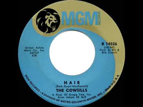 1969 HITS ARCHIVE: Hair - Cowsills (a #1 record--mono 45)