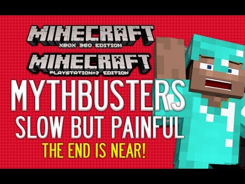 Minecraft Xbox 360 & PS3 Mythbusters! Slow But Painful Death! Episode 4