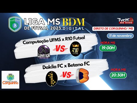 Liga MS BDM Digital de Futsal 2023 - 11/11/2023 - Conferência Central - TVCH AO VIVO