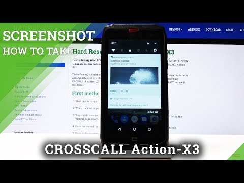 How to Capture Screen in CROSSCALL Action X3 – Save & Share Screenshot