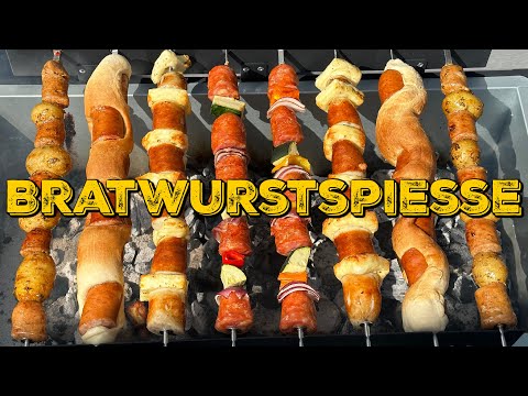 BRATWURSTSPIEßE - 4 schnelle Rezepte