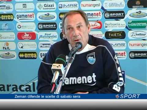 Zeman difende le scelte di sabato sera