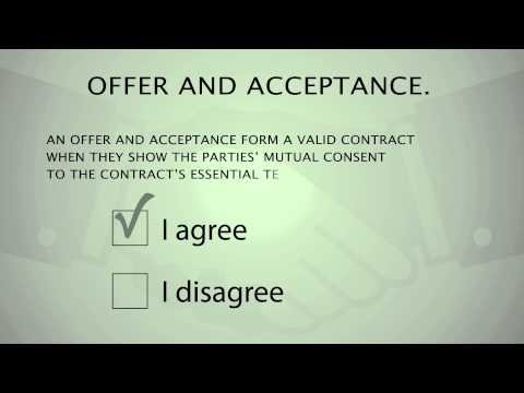 Requirements for a Valid Contract Video