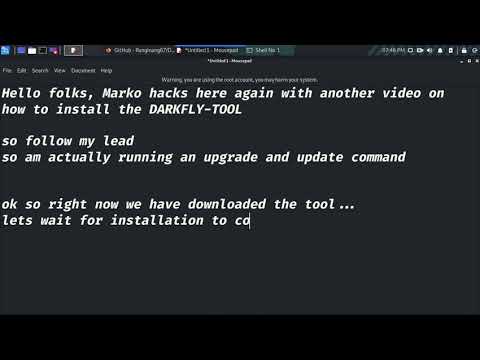 How To install the DarkFly-Tool in Kali,Termux,parrot