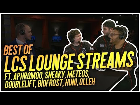 Best of NA LCS Lounge Streams ft. Aphromoo, Sneaky, Huni, Doublelift and others!