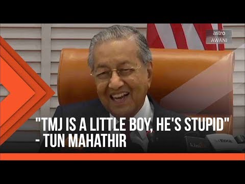 "TMJ is a little boy, he's stupid" - Tun Mahathir