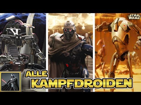 Alle Kampfdroiden, die die Separatisten eingesetzt haben [CANON] (Kampfdroide, Superkampfdroide...)
