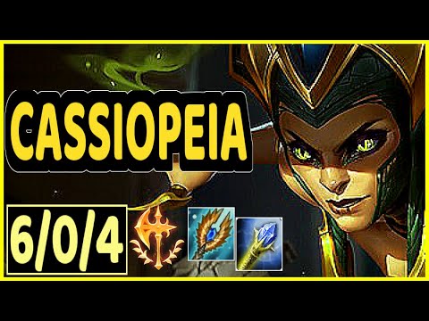 MILICA (CASSIOPEIA) - 6/0/4 KDA GAMEPLAY - EUW Ranked PLATINUM
