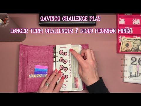 Playing Savings Challenges - Longer Term Challenges & Dicey Decisions Minis