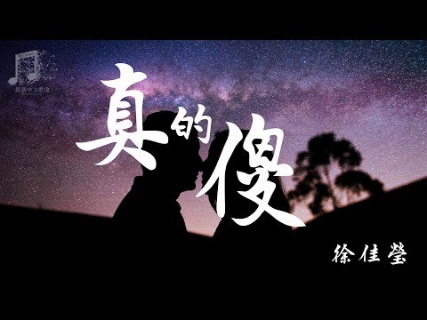徐佳莹 - 真的傻 『超高音質』【動態歌詞Lyrics】