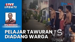 Kocar-kacir Dihadang Warga, Sekelompok Pelajar yang Ikut Tawuran Sajam hingga Masuk ke Permukiman