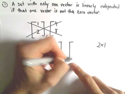 Useful Things to Remember About Linearly Independent Vectors