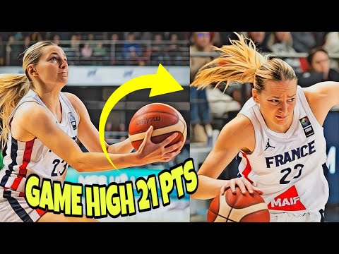 Marine Johannès DROPS GAME-HIGH 21 PTS To Lead France in Victory Over Lithuania