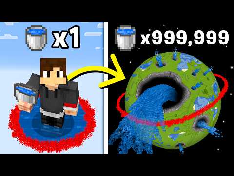 Minecraft, But Flooding = World Size