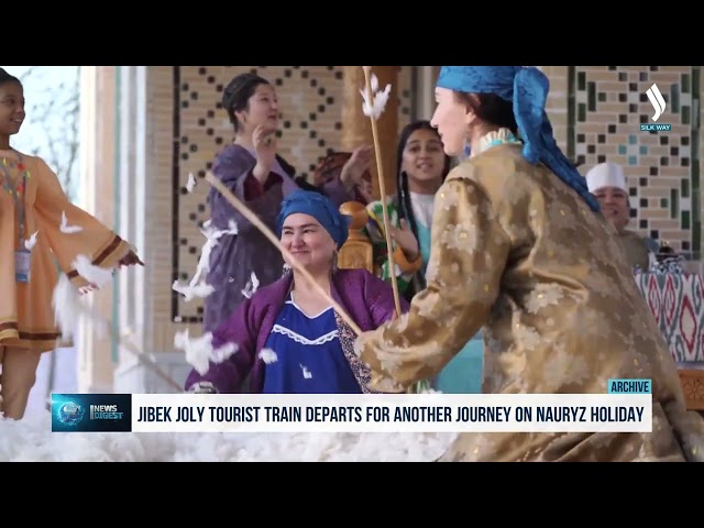 Jibek Joly tourist train departs for another journey on Nauryz holiday