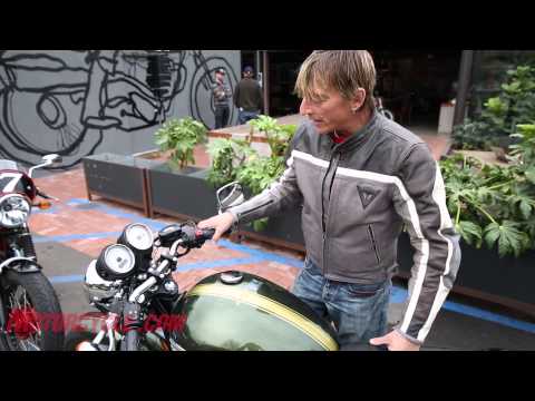2013 Moto Guzzi V7 Racer vs 2013 Triumph Thruxton