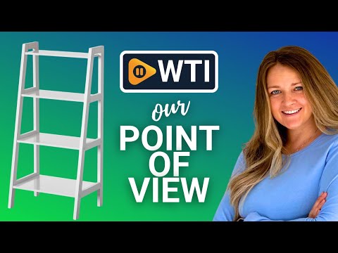 Basicwise Decorative White Wooden Modern 4-Tier Ladder Bookshelf - WTI product video review