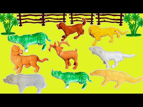 Zoo animals figure unboxing / tiger,deer,cats,Dogs,pigs toys unboxing and review   As play tv