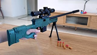 Download lagu AWM Shell Ejecting Soft Bullet Toy Gun Review 2022... mp3