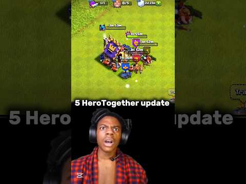5 HeroTogether update  II Clash of clans II #shorts #clashofclans #coc