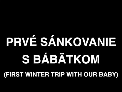 Michaela - prvá sánkovačka s dieťatkom