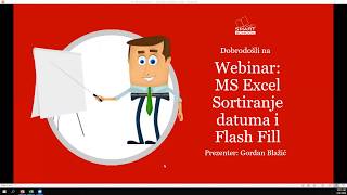 MS Excel Sortiranje datuma i Flash Fill funkcija - Smart School webinar