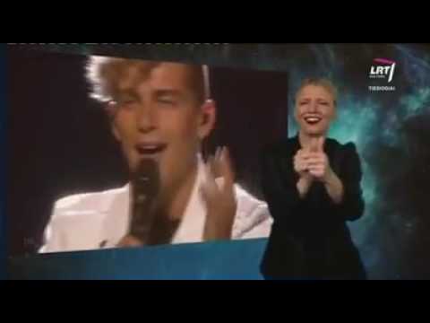 gestures : Donny Montell - I‘ve been waiting for this night (Lithuania) 2016 Eurovision Song Contest