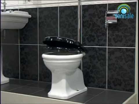 Унитаз с бачком в ретро стиле Globo Paestum с сиденьем хром - фото 1 - id-p97386831