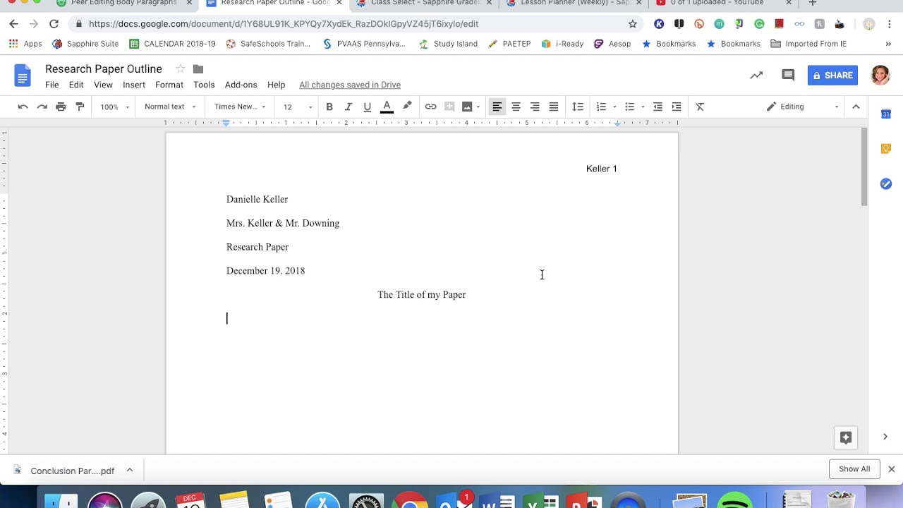 Typing Final Outline