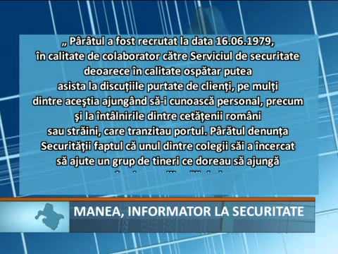 manea informator la securitate