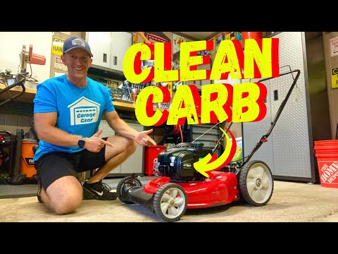 HOW TO CLEAN A CARBURETOR ON A BRIGGS & STRATTON 550EX ENGINE FOR BEGINNERS (Yard Machines Mowers)