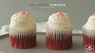 레드벨벳 컵케이크 만들기 : Red Velvet Cupcake Recipe | Cooking tree