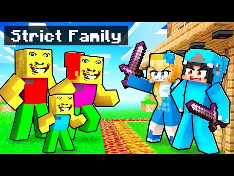 WEIRD STRICT FAMILY vs Most Secure House In Minecraft!