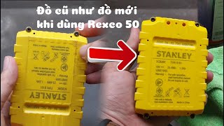 Dùng Rexco 50 để vệ sinh Pin máy khoan sẽ như thế nào??? #shorts