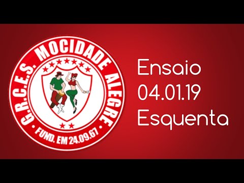 Mocidade Alegre 2019 - 4K - Esquenta Bateria - Ensaio de Rua