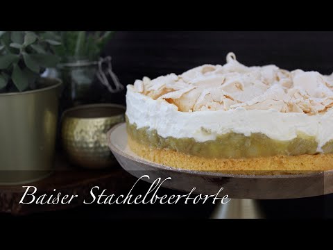 Baiser Stachelbeertorte
