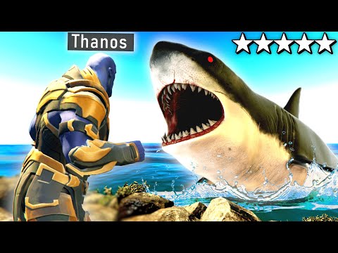 Playing As THANOS To DESTROY The SCARY MEGALODON (He Invades The City!) - GTA 5 Mods Funny Gameplay