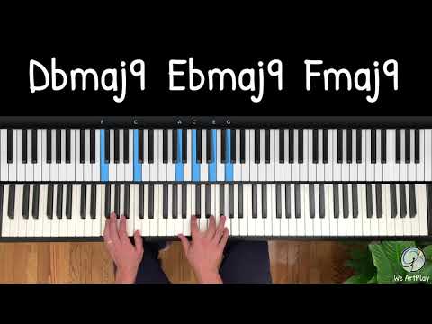 Major 9th chords are the best jazz chord! (piano tutorial lesson)