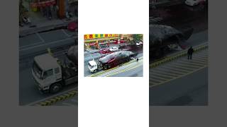 60-ton Sperm Whale explodes on busy Taiwan street | #shorts