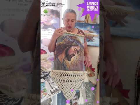 Maestra artesana arte y cabuya Chachagüí Nariño, mundos cultudiversos Gobernación de Nariño 2025.