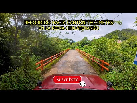 Viajando a Cantón Tecomates en La Reina, Chalatenango, EL SALVADOR.