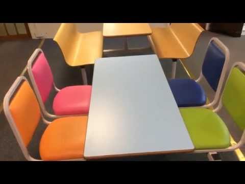 Heavy Duty Modular Canteen Furniture Units, Table and Chair Sets