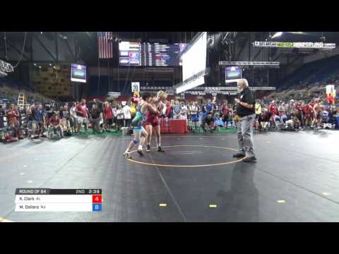 Junior GR 160 Round of 64 - Kolton Clark (AL) vs. Matthew Dallara (NJ)