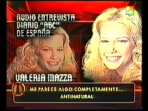 TVR Valeria Mazza y su opinion sobre los homosexuales y los hijos  Rachid Mitch Piazza Cigliutti