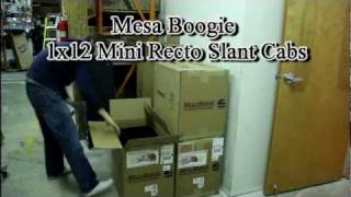 Video thumbnail for Hot n Fresh! Mesa Boogie 1x12 Mini Slant Cabinets arrives at Make'n Music! by makenmusictv