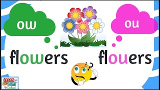 PHONICS- OW or OU Spelling Test